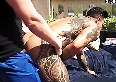 This Big Cock Alpha Top Aint In Need Of Lube Since He Got Balls Full Of Cum