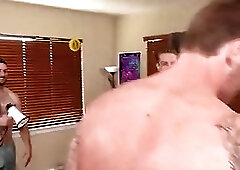 Gay dude lost a game so he has to fuck all of his roommates