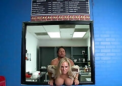 Big Tits in Uniform: Tyler Faith cum on face porn