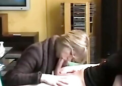 my ex stepmom sucks my cock in 2005 (spying)