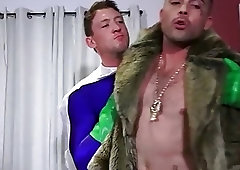 Cuties cosplay as superheroes during this gay encounter