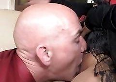 Fiery tanned babes ass invaded by a horny shemale chaser