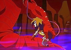 Cartoon babe is about to suck a rock hard cock, like a real, pro whore