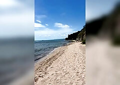 I love being in nature's garb on the beach.
