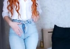 Futanari Step Mother With Biggest Dong Was Caught! Large Knob Spunk fountain On Large Breasts