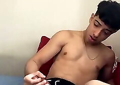 LustForBoys Henry Lynes Strokes His Thick Uncut Cock And Fingers His Tight Hole