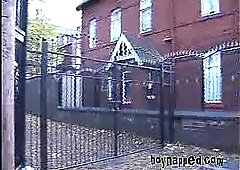 Cute teens wlking down the street