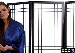 Big ass MILF client Ember James seduced by hot lesbian masseuse Kendall Karson and enjoyed hot pussy licking Sexy babe enjoyed hot body massage After 