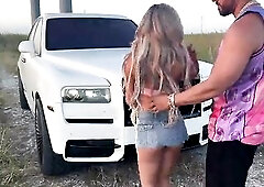 Mixed Oriental Domina Luna Luxe Gets Drilled in My Rolls Royce - Teddy Tarantino