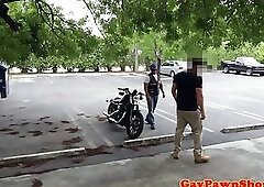 Straight pawnhop biker ravaged by owner