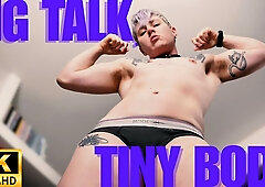 Giant FtM Jaq Quicksilver Punishes You for Lying About Your Size - POV Tiny Made to Worship Muscles