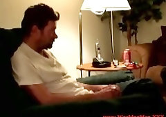 Horny redneck bear enjoys taking shower