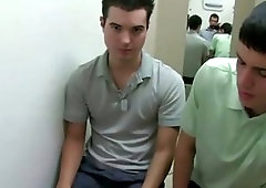 Horny student gets his thick dick sucked by teen guys