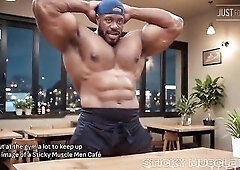 Sticky Muscle Dudes Day 99 Preview, Muscle Boys, Large Jocks, Large Cum Loads (AI-Generated)