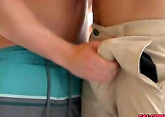Deep's uncut dick fills up Dean's smooth hole