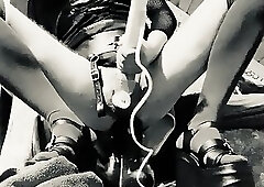 Three Monstercock Anal+ Milking with Magic Wand