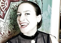 Femdom Mastix Bites Her Serf - Biting Femdom-goddess