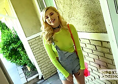 Beautiful blonde Carolina Sweets gets wrecked by a massive cock and takes a messy facial