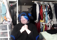 Sissy in umbreon onesie five min breathplay