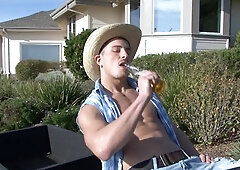 Next Door Male: A Sunlit Soiree of Solo Fun