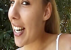 Sweet beauty indulges in passionate care with thrilling intense desire