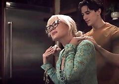 Blonde MILF with Big Tits Gets Hairy and Wild in a Steamy