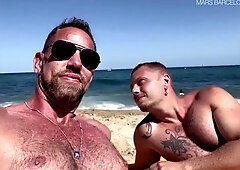 Getting Insane at the beach with Simon and supreme internal ejaculation after