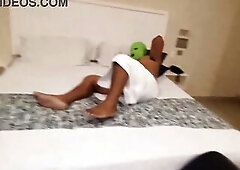 Tania Nava in advance of and after cameras with the plump