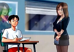 Steamy session with my French teacher in summer vibes