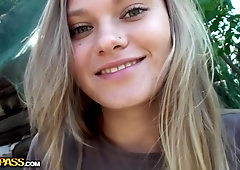 This young blonde will fuck anywhere