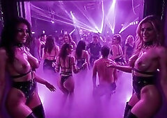 [AI-generated] Intimate Fetish Thrall Rave – Future Rave Domination, Large Bazookas, Leashed Slaves & Enormous Nipp Clamps – Testosterone &amp