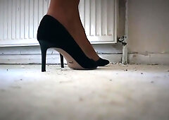 Milf hard rough sex on stockings legs and feet