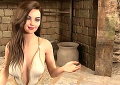 Fun roleplay game featuring a big-boobed girl and some naughty bum action