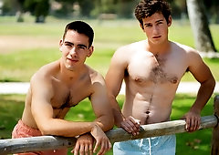 Archie and Ray fuck on the porch and then indoors