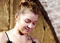 Sluty naked girl loves spanking and BDSM with older men