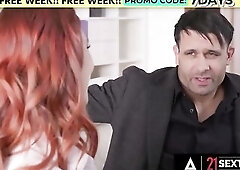 Redhead Playgirl Leya Takes Hard Unfathomable Butt Pounding