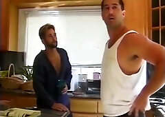 Tight Ass Dude Gets Pounded Doogy Style In The Bathroom With Paul Morgan