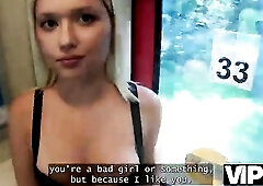 VIP4K. Jessie Ames 1st time screwing with stranger