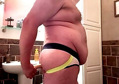 Rectal, chubby gay, big belly men