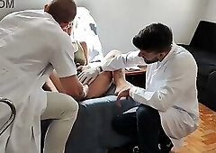 naughty went to the gynecologist and gave it to both doctors