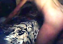 Self spanking on webcam