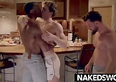 Playful Hazel Hoffman and Sean Xavier Liking A Morning No condom Threeway