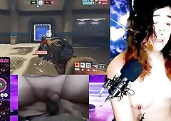 transgirl teased with vibe whilst trying to play overwatch two