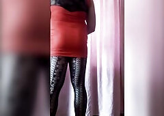 I try myself in chicks's underclothing. Хочет трахаться в попу