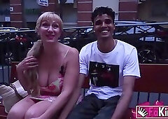 49 years old mature Victoria Vera is crazy for young guys... And she finds one at FAKings!