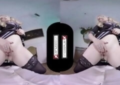 Misha Cross gets pounded in "SuckerPunch: A hardcore Parody" VR experience