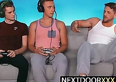 Dale Savage dicks worshipped by Carter DelRay