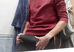 Getting Dressed After Coming Out Of The Shower, I Went To The Street With A Hard Cock And No Underwe