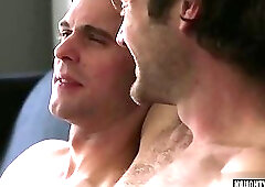 Hairy gay flip flop with cumshot