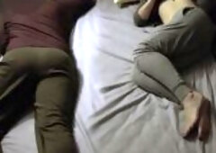 My husband's cousin spending a few days at our house.